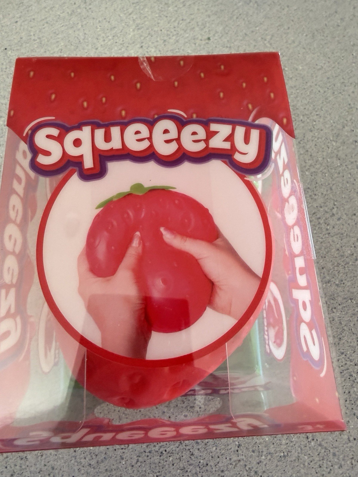 New TikTok Viral Jumbo Squishy Strawberry Sensory Toy Squeeezy 6″ Toymendous!