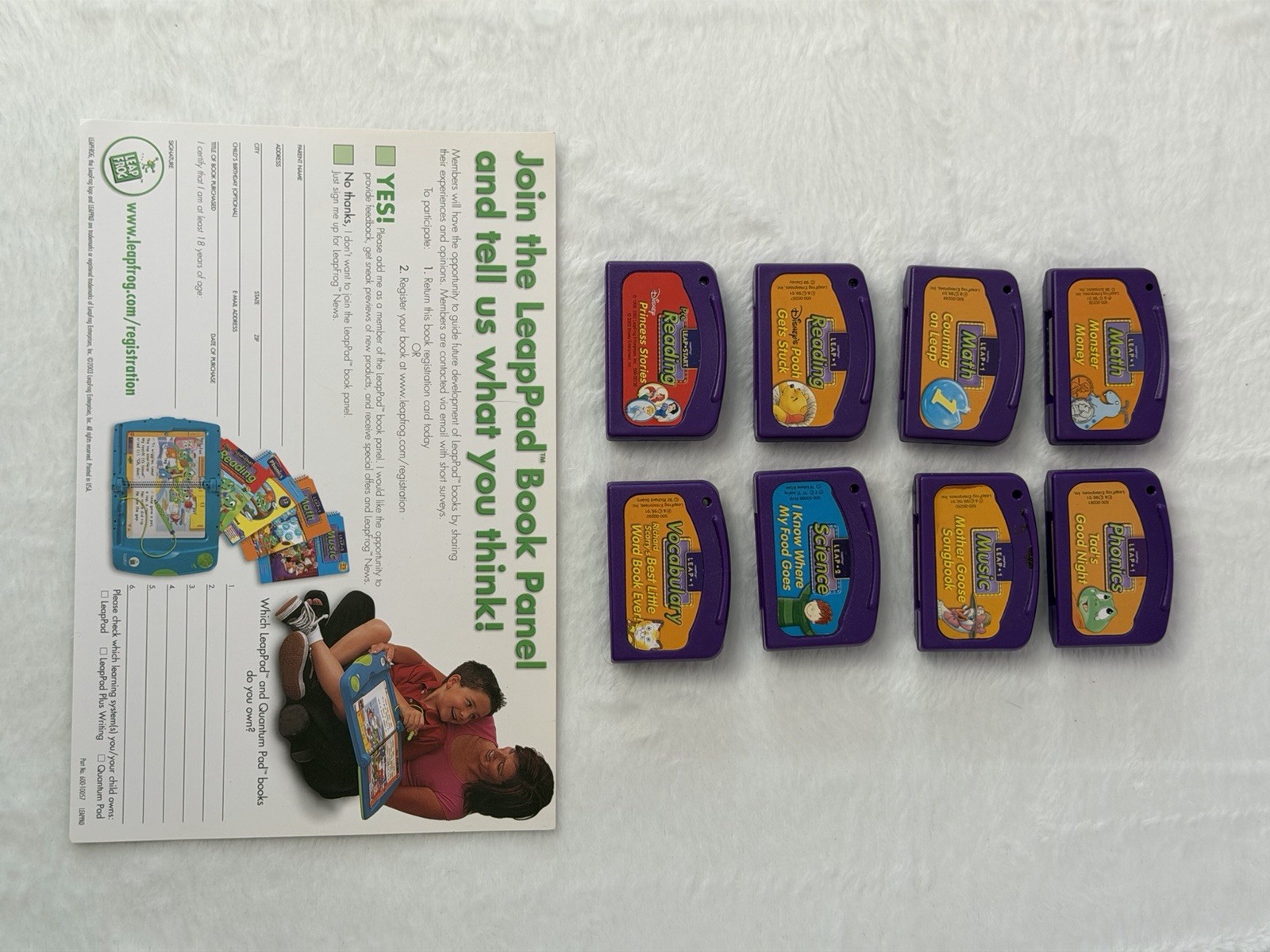 Leapfrog LeapPad Learning Game System Console Model 57-000-01 w/backpack TESTED