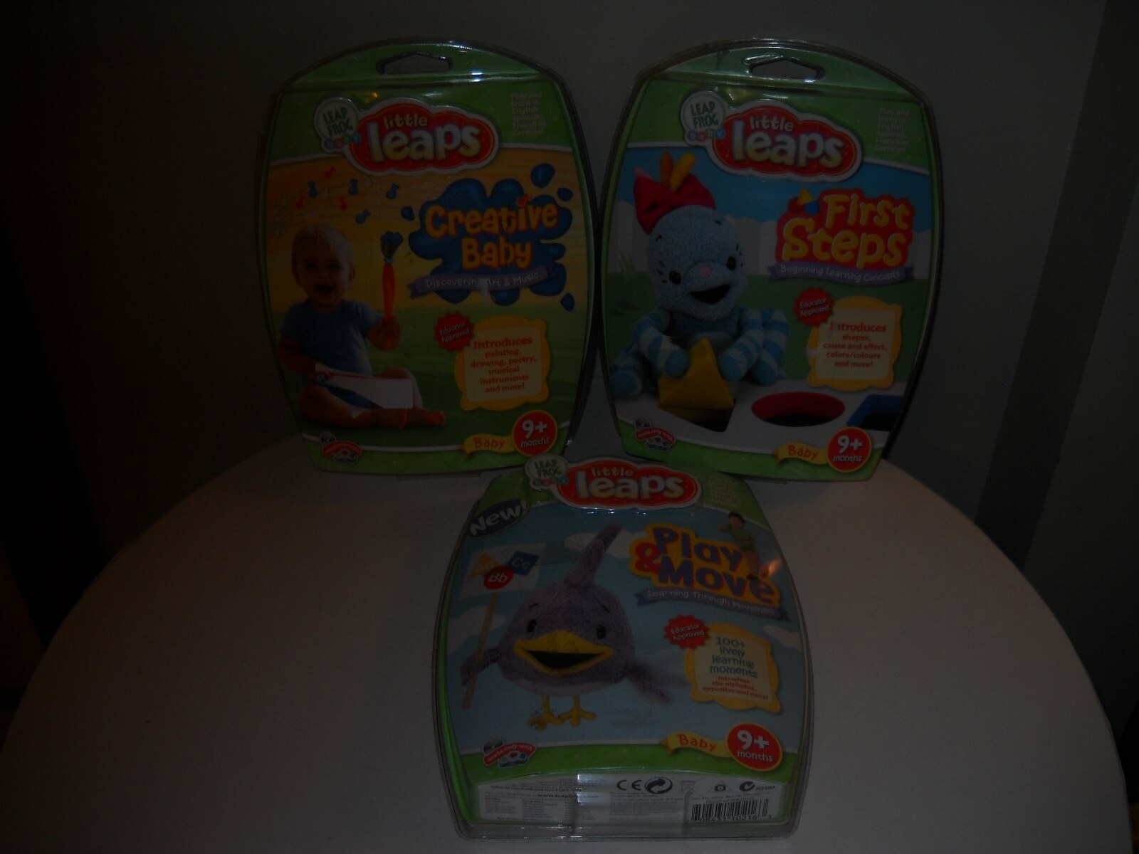3 Leap Frog Baby Little Leaps: Play & Move,First Steps Creative Baby NEW