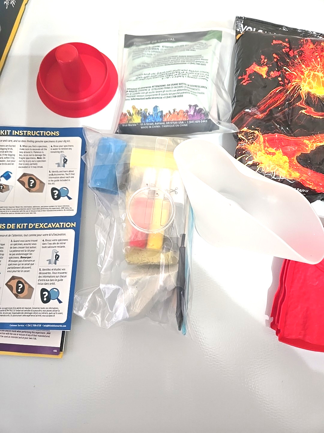 Nat Geo Mega Science Kit Crystals Volcano Gems Geology STEM Kids Educational NIB