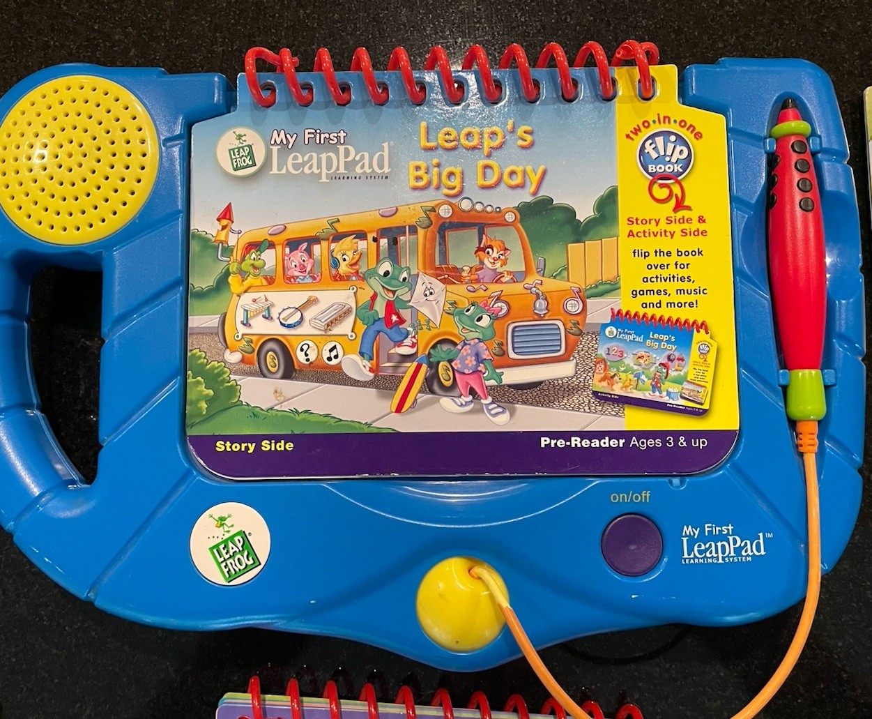 My First LeapPad Learning System + 6 Books And Cartridges Leap Frog 2001 Tested