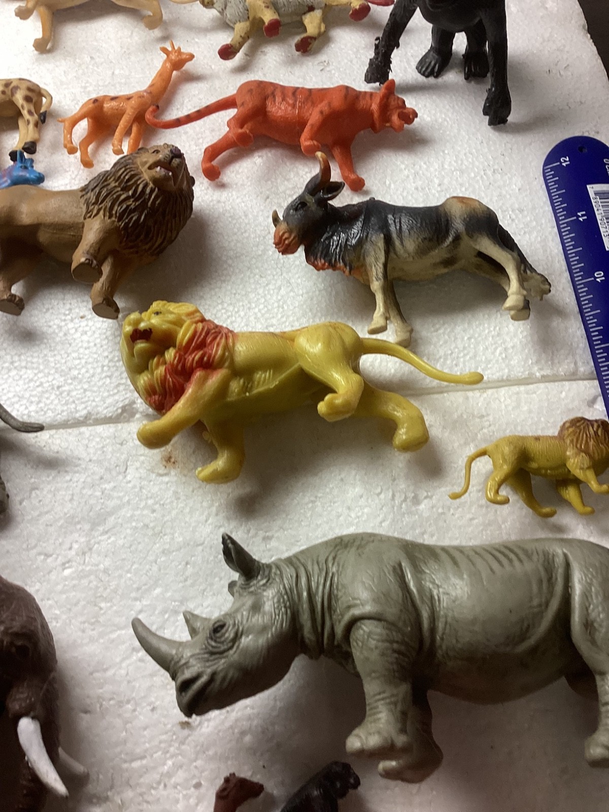 Vintage Mixed Plastic Safari Zoo Jungle Wild Animals Lot of 53.