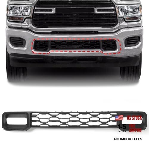 Front Lower Grill Compatible with RAM 2500 3500 2019-2024 Bumper Grille