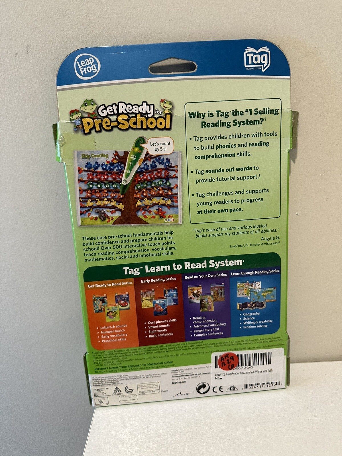 Leap Frog TAG Get Ready for Pre-School Book FREE SHIPPING