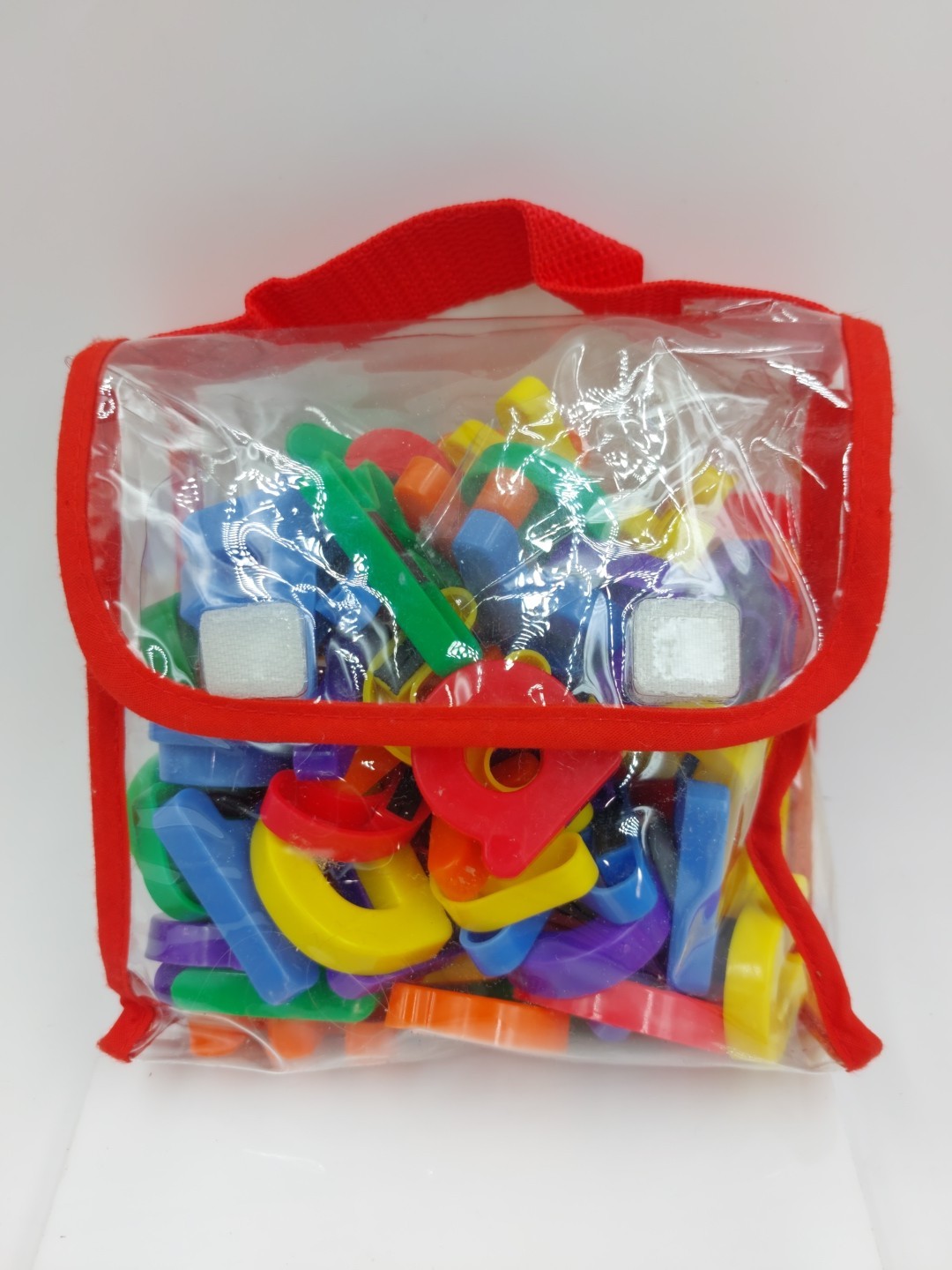 Alphabet Letters and Numbers Colorful Magnets in Clear Case/Bag Reading Phonics