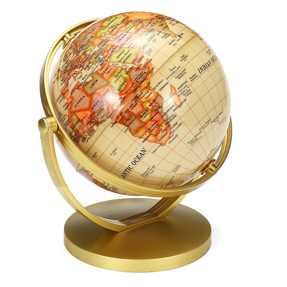 720° Rotation Earth Globe World Map Geography Education Teaching Kid Room Decor