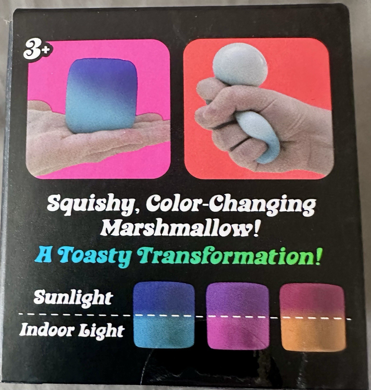 NIB Nee Doh Pink Mello Mallo Squishy Stress Anxiety Fidget Color Changing Toy