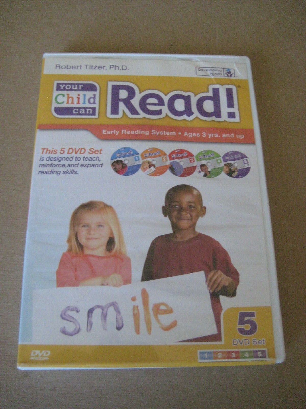 Your Child Can Read! 5 DVD Set by Robert Titzer ~ Reading System Developing