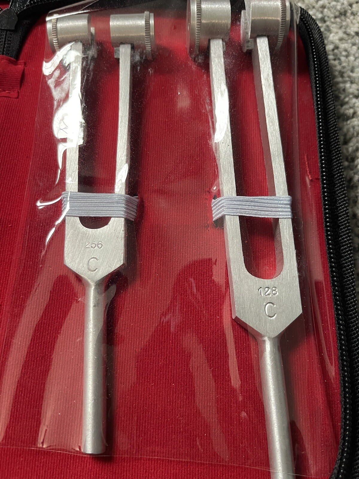 Medical TUNING LAB SET ~ TUNING FORK ~ Diagnostic 5 Piece Set ~ High School Lab
