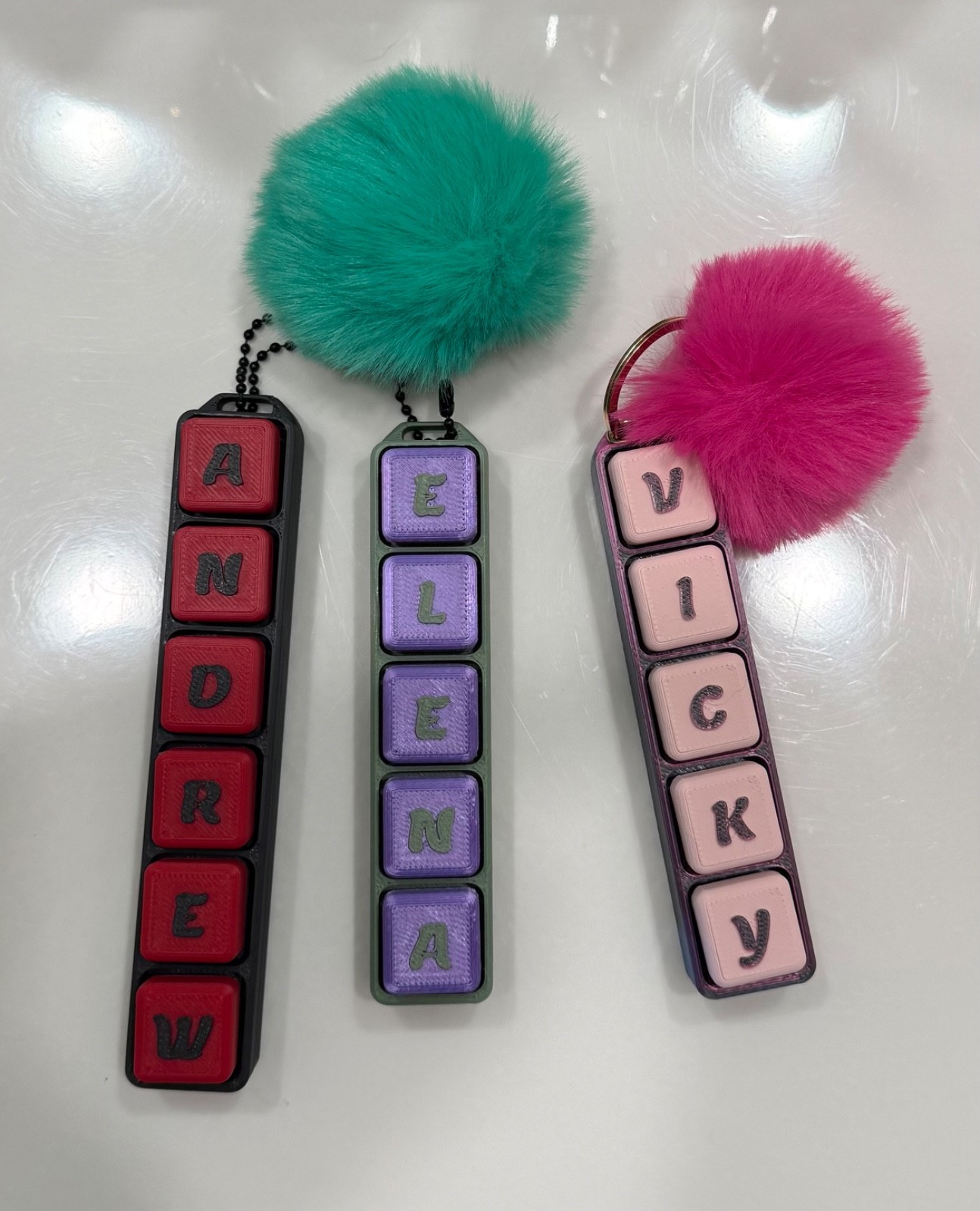 Customized Name 3d printed fidget clicker – Choose your color – message seller
