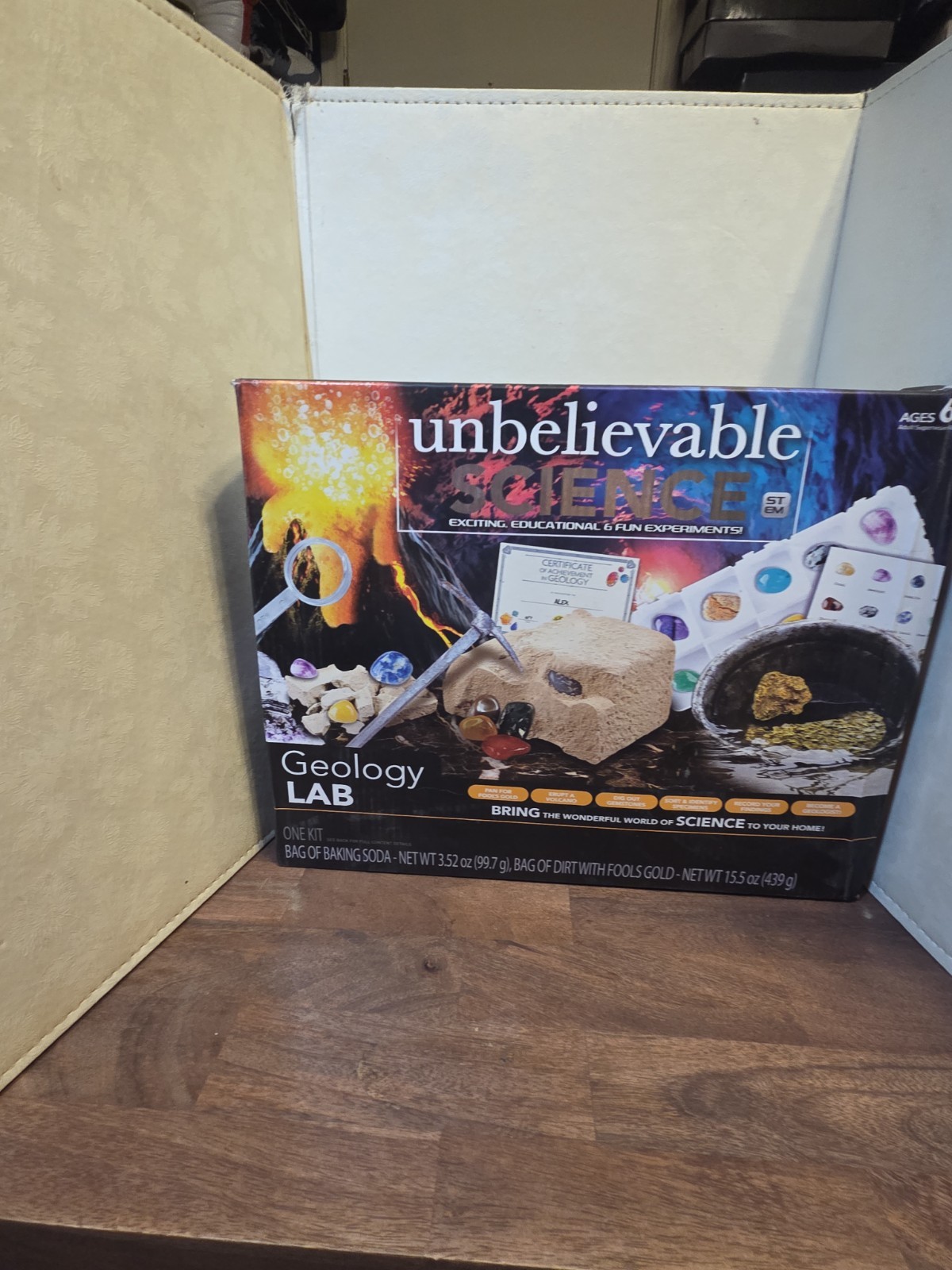Unbelievable Science Geology Lab kit experiments – fun, educational, exciting