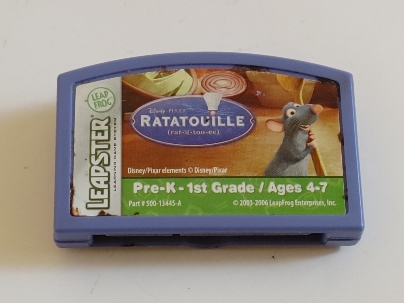 Leap Frog Leapster Learning Ratatouille Disney Ages 4-7 Kids Cartridge 2006