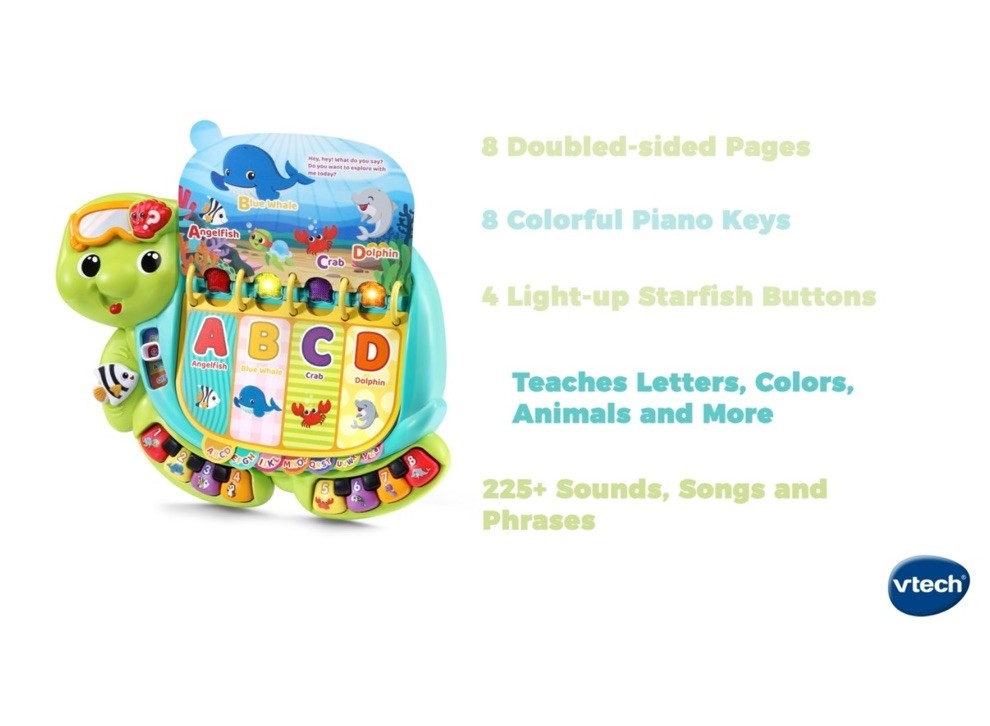 VTech Touch & Teach Sea Turtle Educational Toy Book