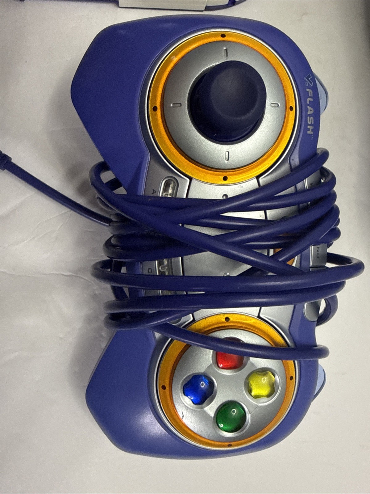 VTech V.Flash And SpongeBob Game System Console 1 Controller UNTESTED NO CABLES