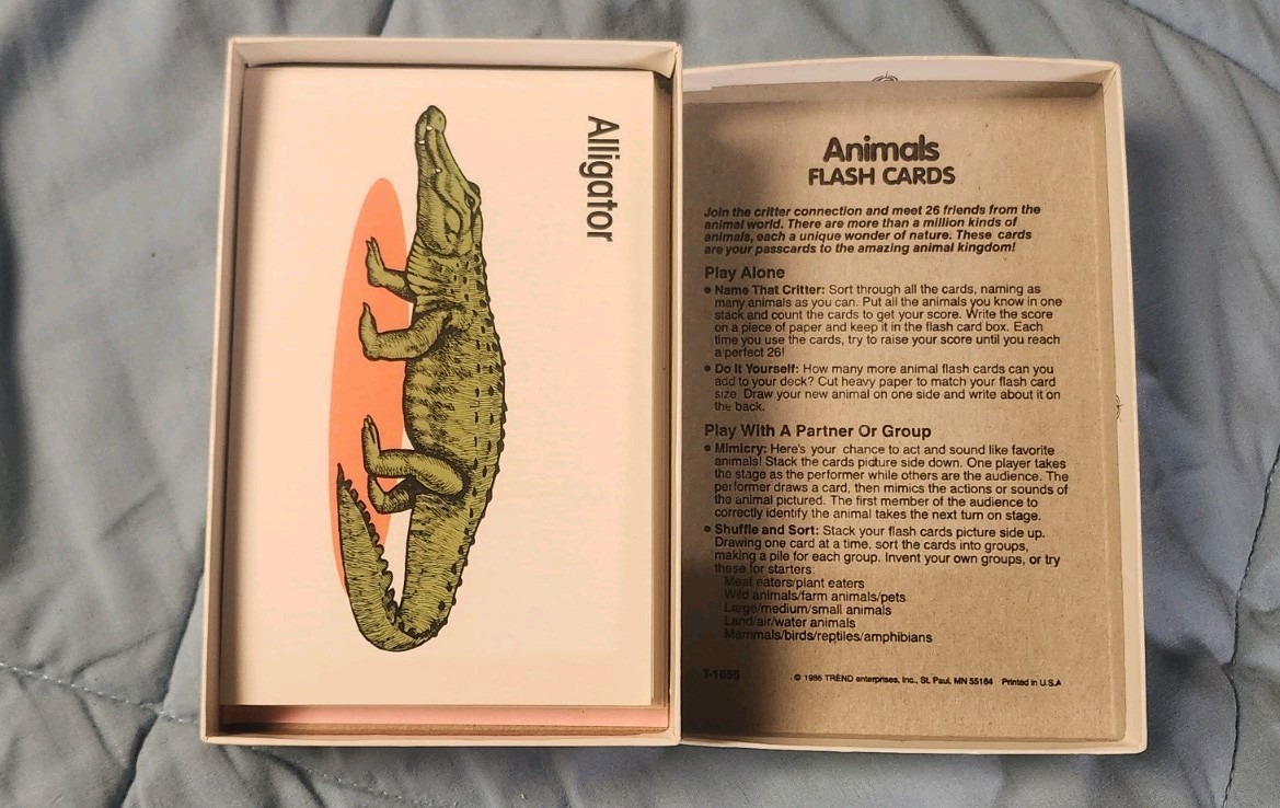 Vtg Trend Enterprises 1986 Animals Fun To Know & 1987 Famous Places Fun To Know