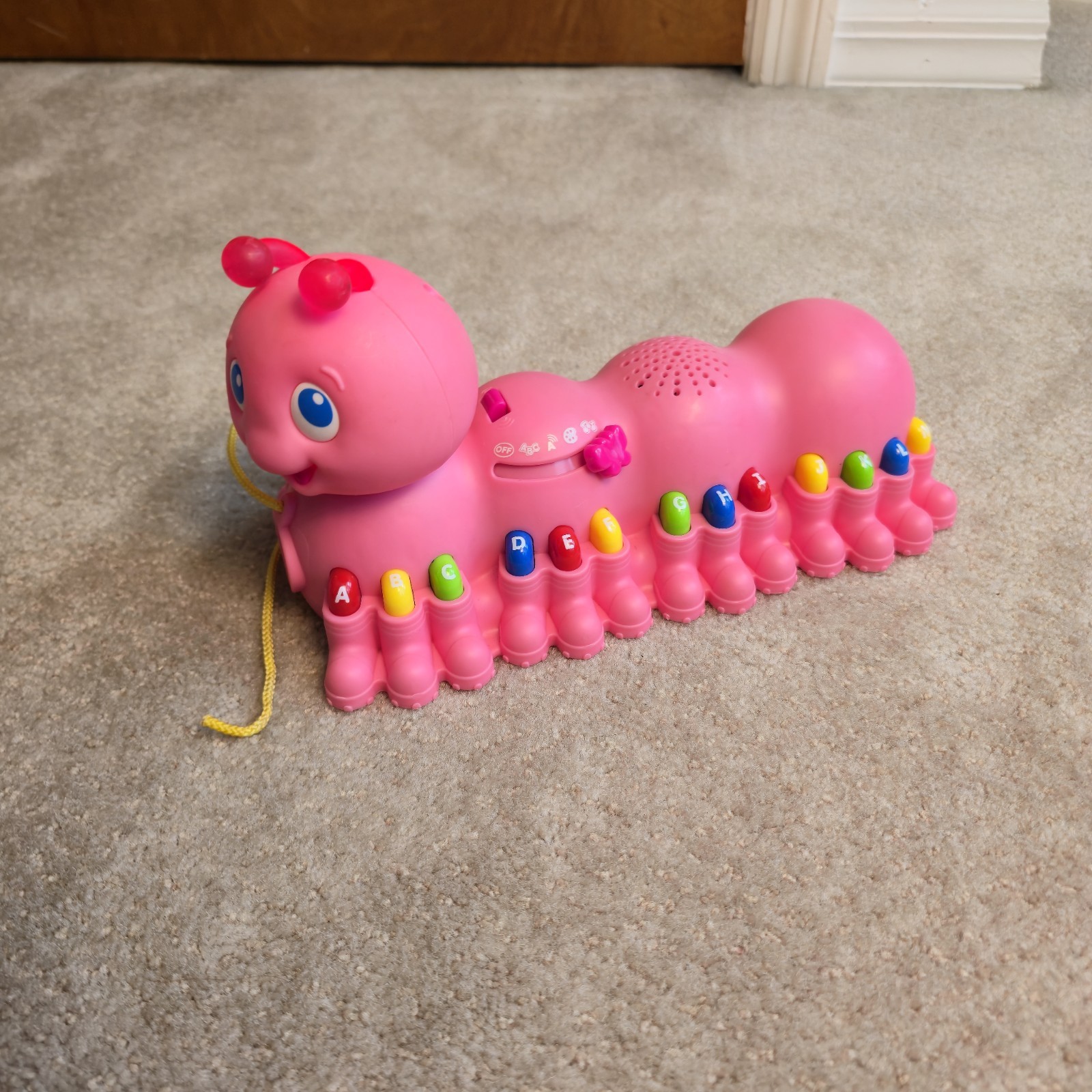 2007 Leap Frog Alphabet Pal Rare Pink Works