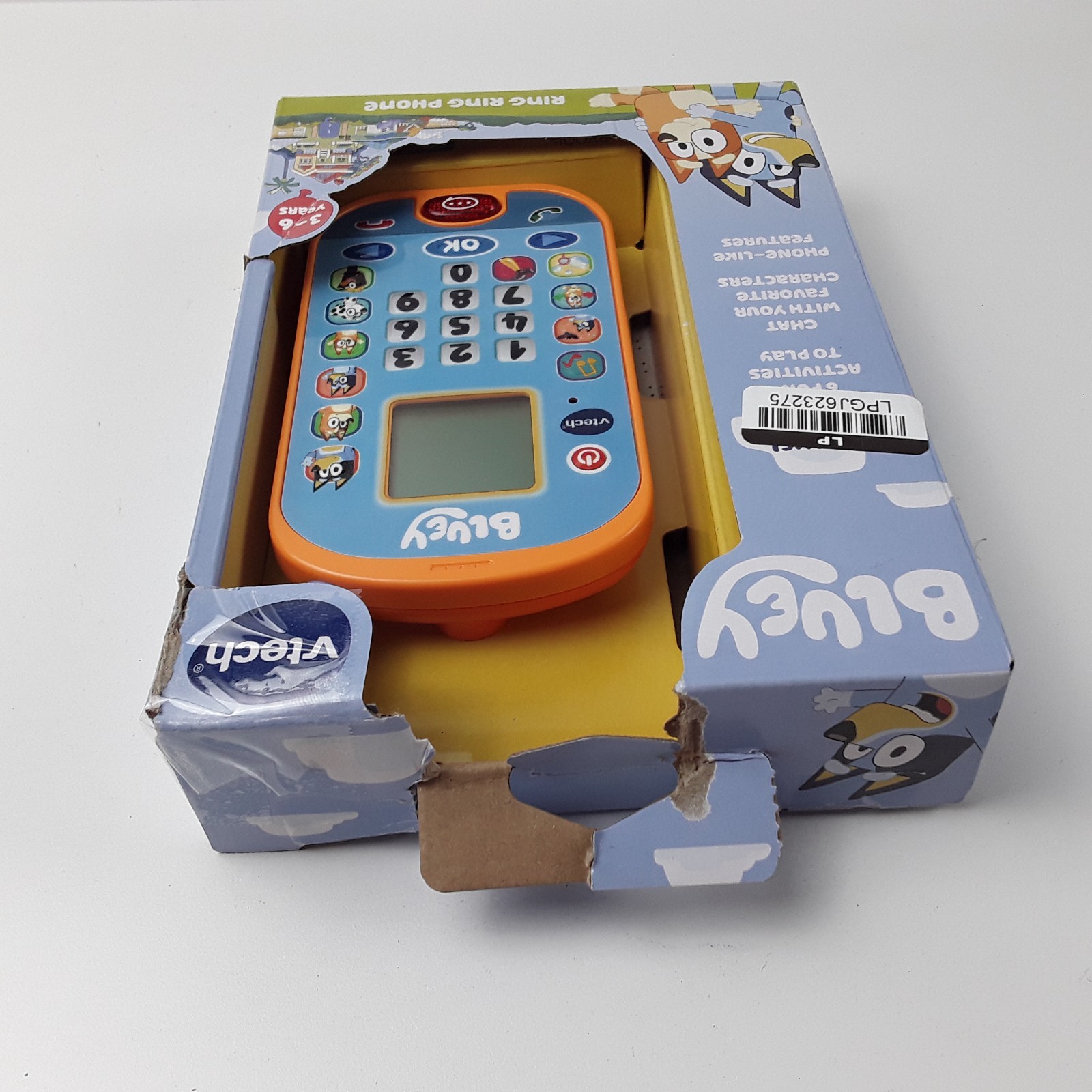 VTech 80-554600 Multicolor Voice Activated Bluey Ring Ring Phone Interactive Toy