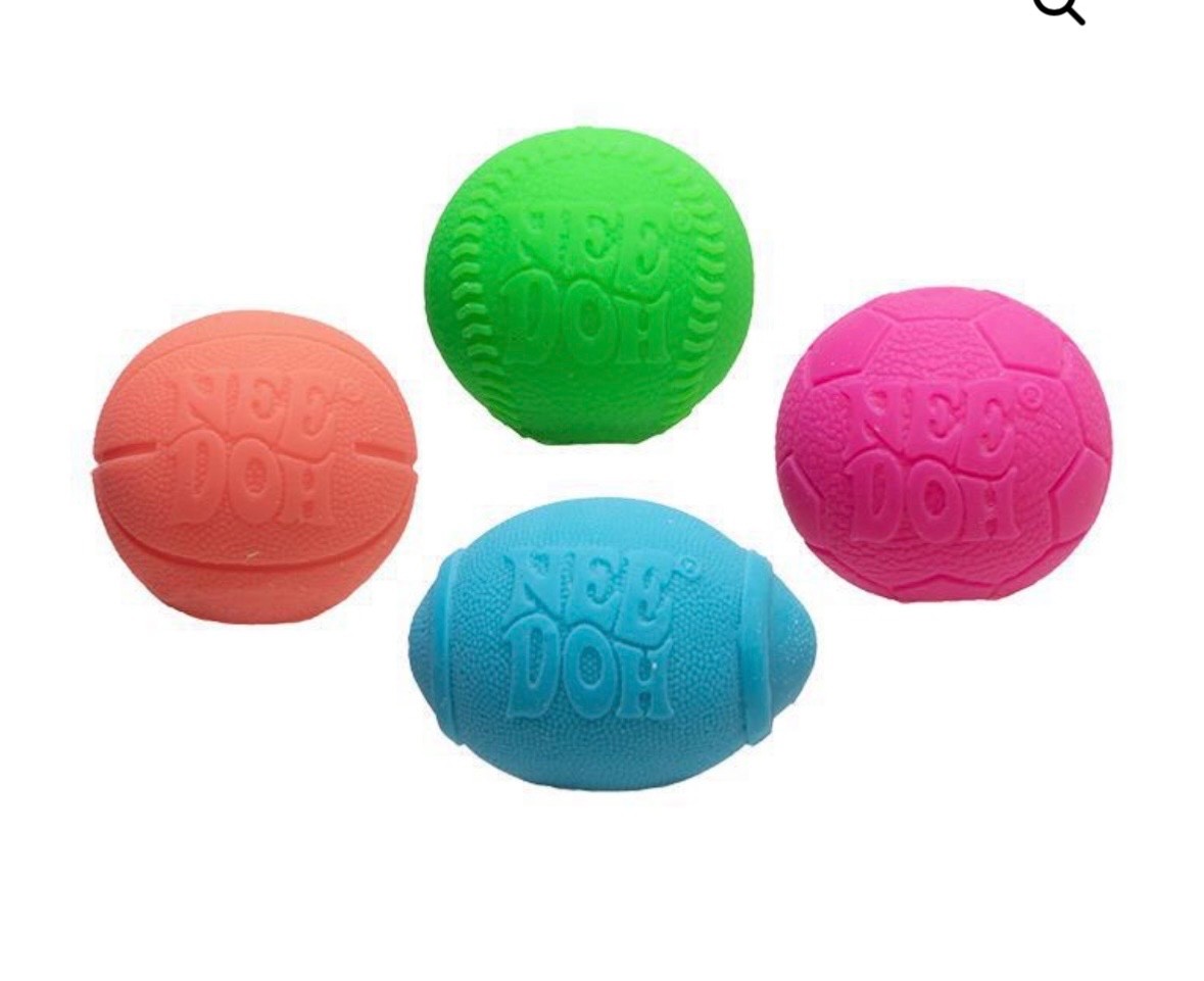 NeeDoh Teenie Hot Shots 4 Pack Squishy Balls & Quad Squad 4 Funky Feels