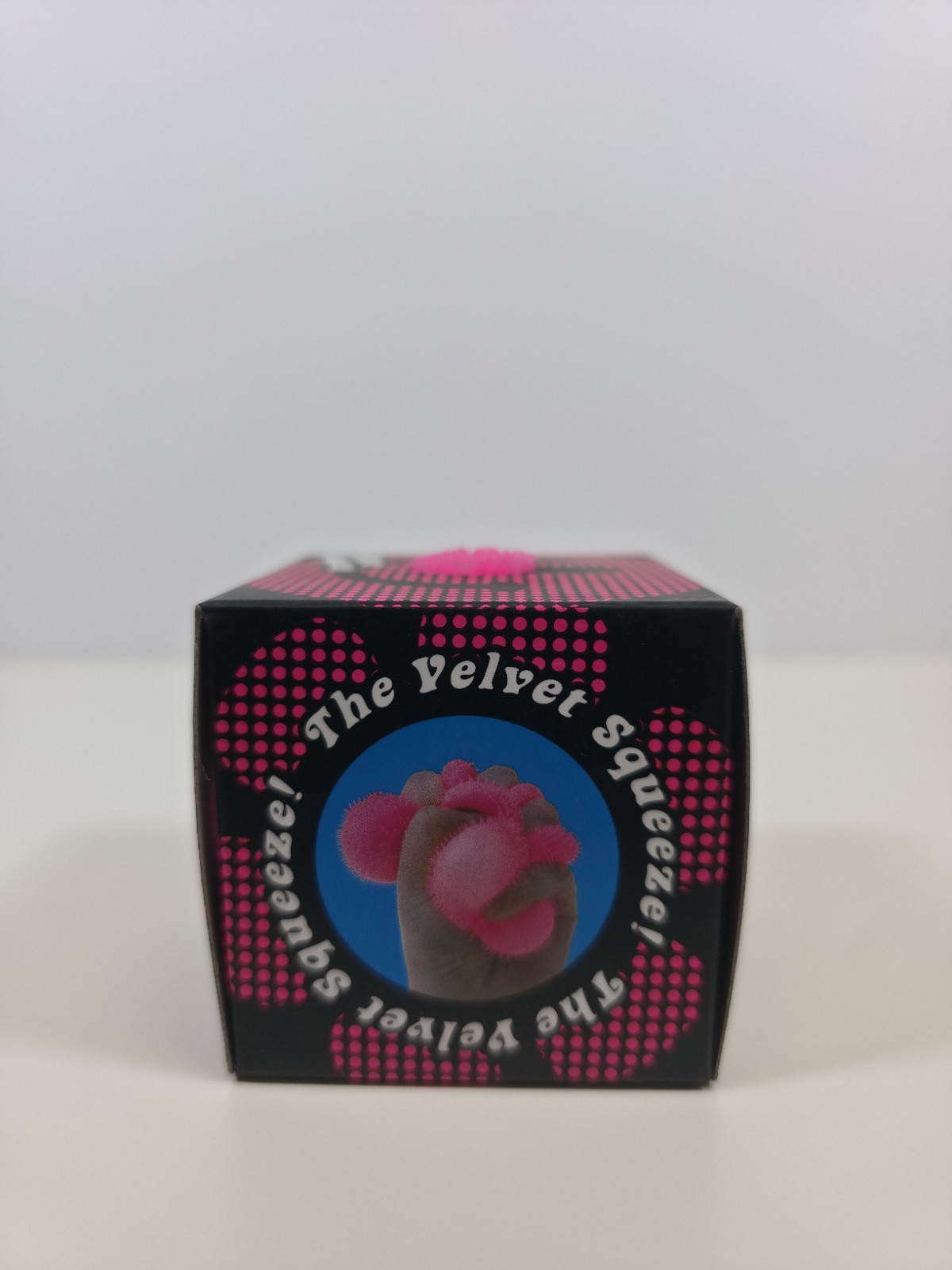 PINK Needoh FUZZ BALL Flower Power Nee Doh Squish Stress Ball NEE-DOH Fuzzball