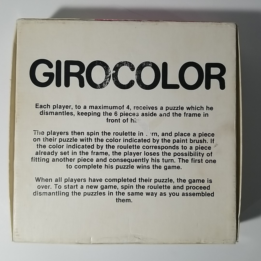 COMPLETE 1986 Discovery Toys GIROCOLOR #229 Color Recognition, Visual Perception