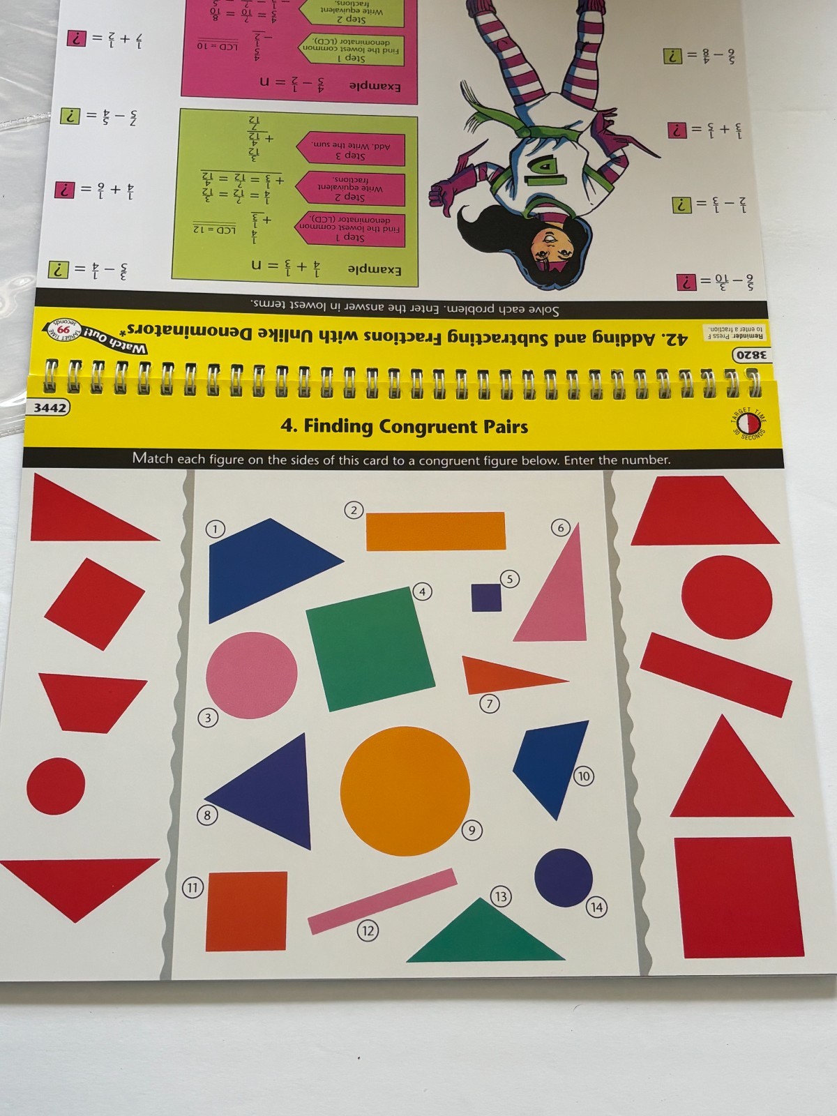MathSafari Fraction Fun Set 7 Lesson Book Educational Insights Ages 9+