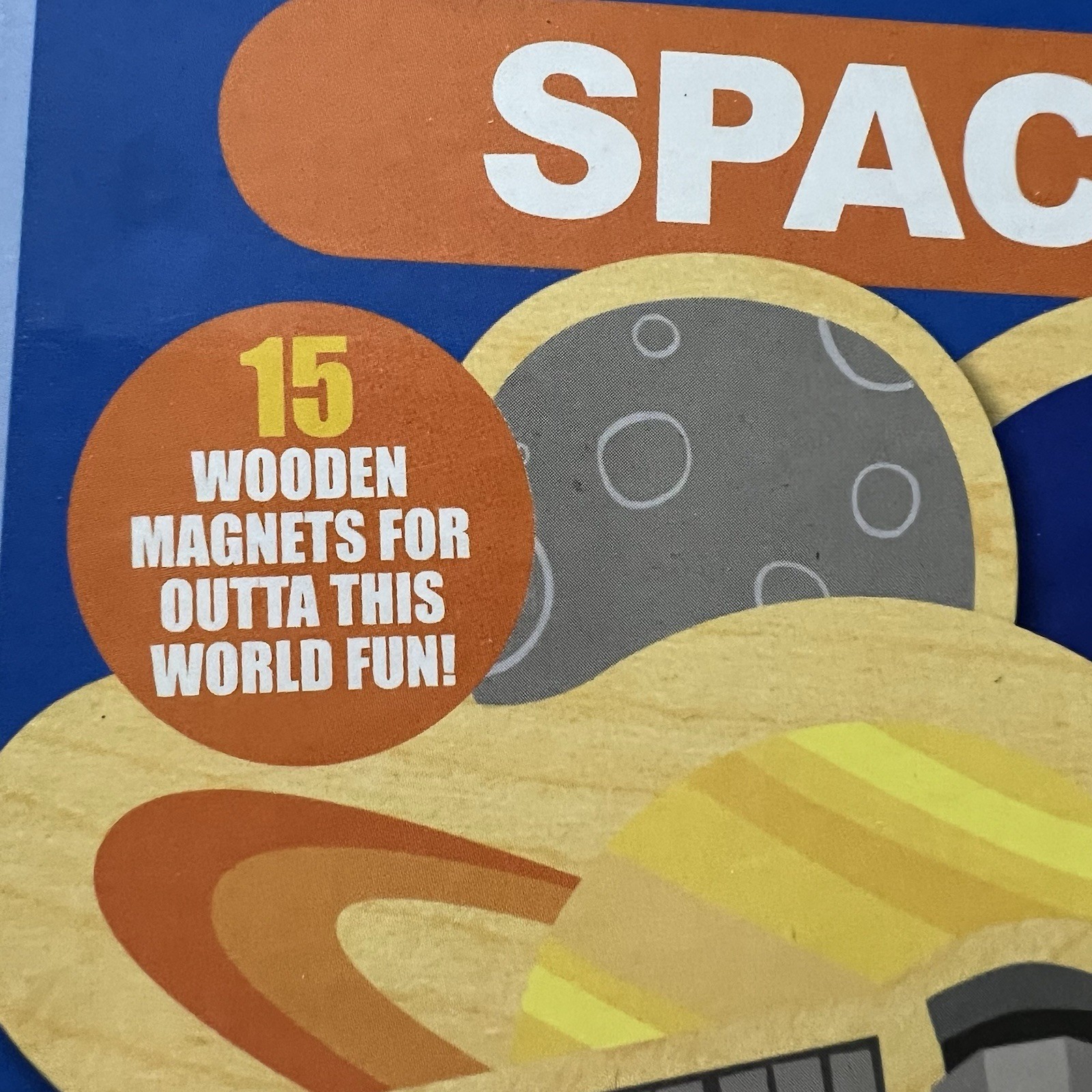 Bendon MagnaFun Space Wooden Magnetic Pieces 15 Pack Educational Toy New