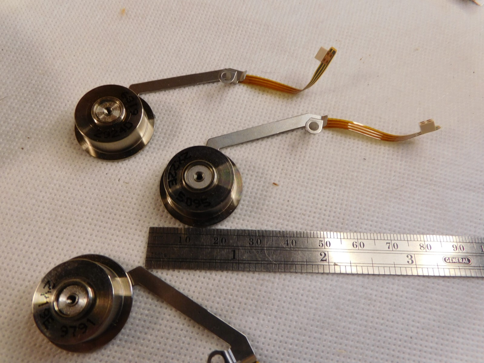 High Tolerance 5VDC Brushless Ball Bearing Motorized Spindle Lot of 3