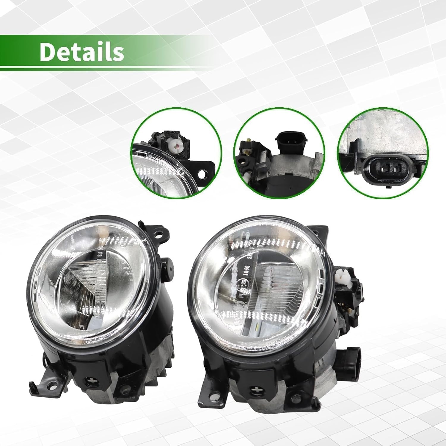 Fog Light Kit Compatible Q50 QX50 Q60 QX60 Q70L QX80 2014-2018 Left Right