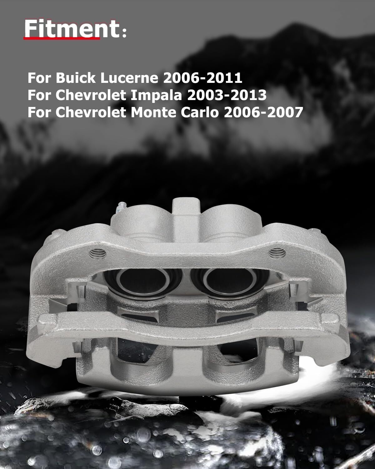 cciyu Front Left & Right Brake Calipers With Bracket 18B4988 18B4989 For Buick