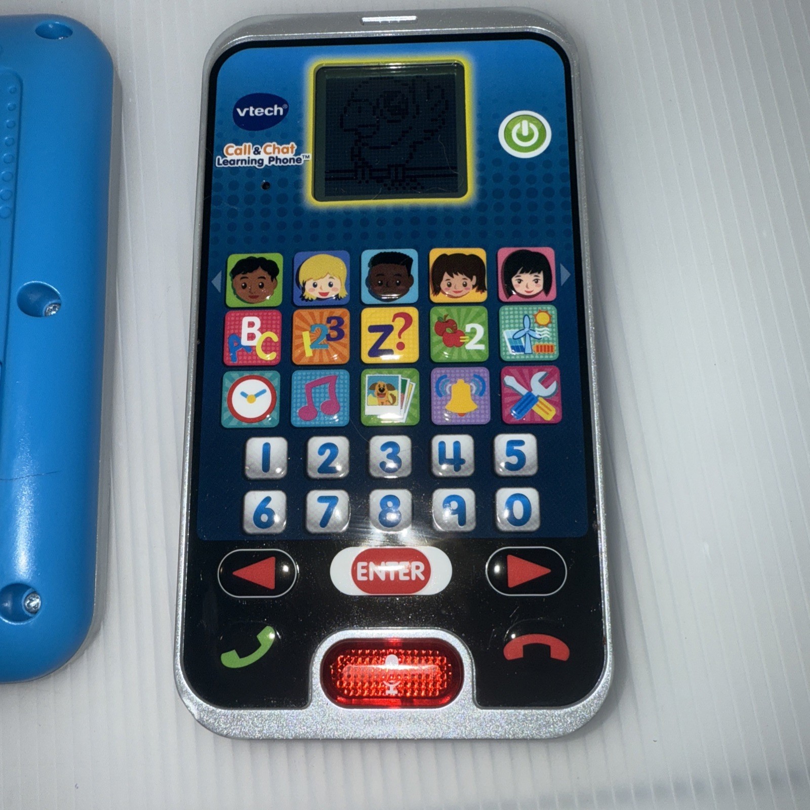 VTech Call & Chat Learning Phone Toy – 6” x 3” – Lights & Sounds – Tested Works
