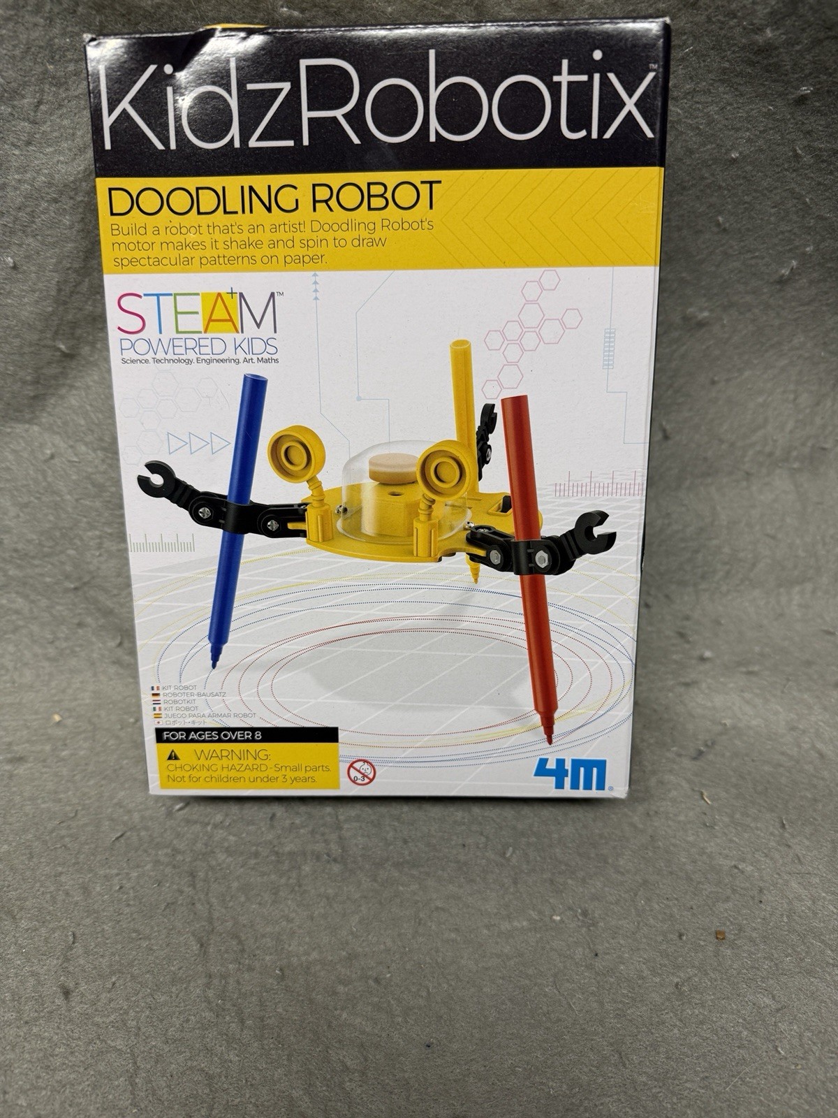 NEW SEALED KIDZ ROBOTIX DOODLING ROBOT 4M 2019 JE613626