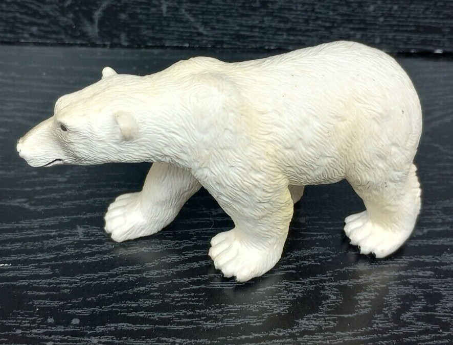 Terra By Battat Standing Grizzly Bear & Polar Bear Wildlife Diorama Figurine Lot