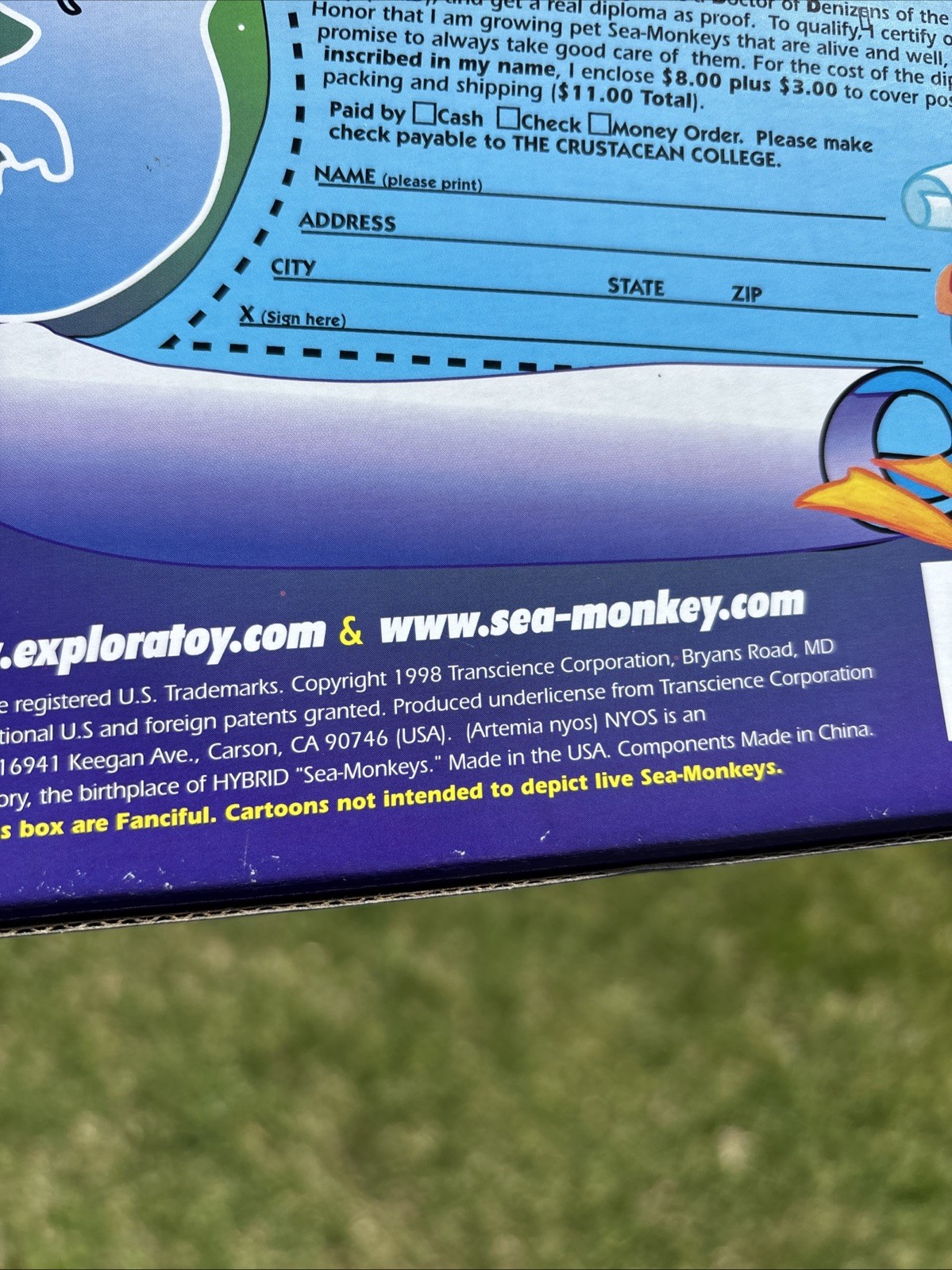 Amazing Live Sea-Monkeys SUNKEN TREASURE Tank Aquarium NEW RARE VTG 1998