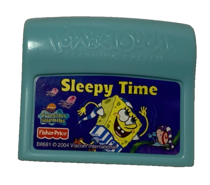 Fisher Price Power Touch Learning System Cartridge-SpongeBob Sleepy Time