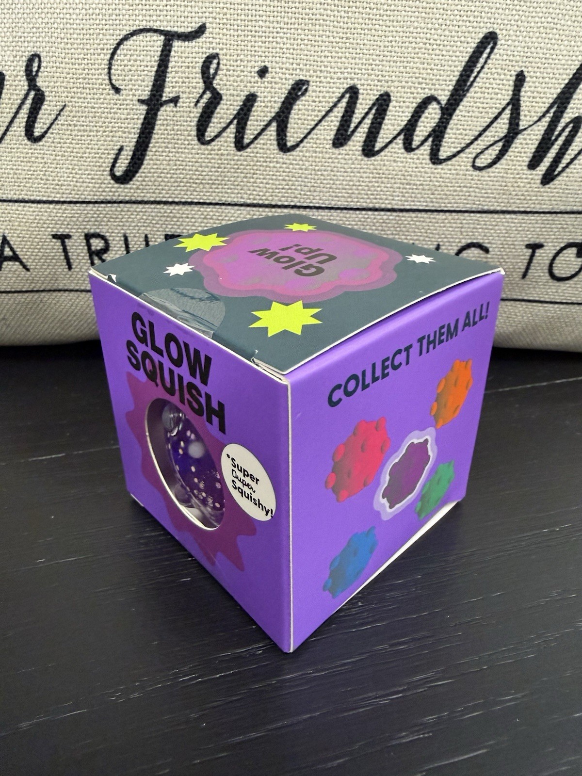 NEW Super Duper Squishy Glow in the Dark Squeezy by J’Adore Purple Glow Squish
