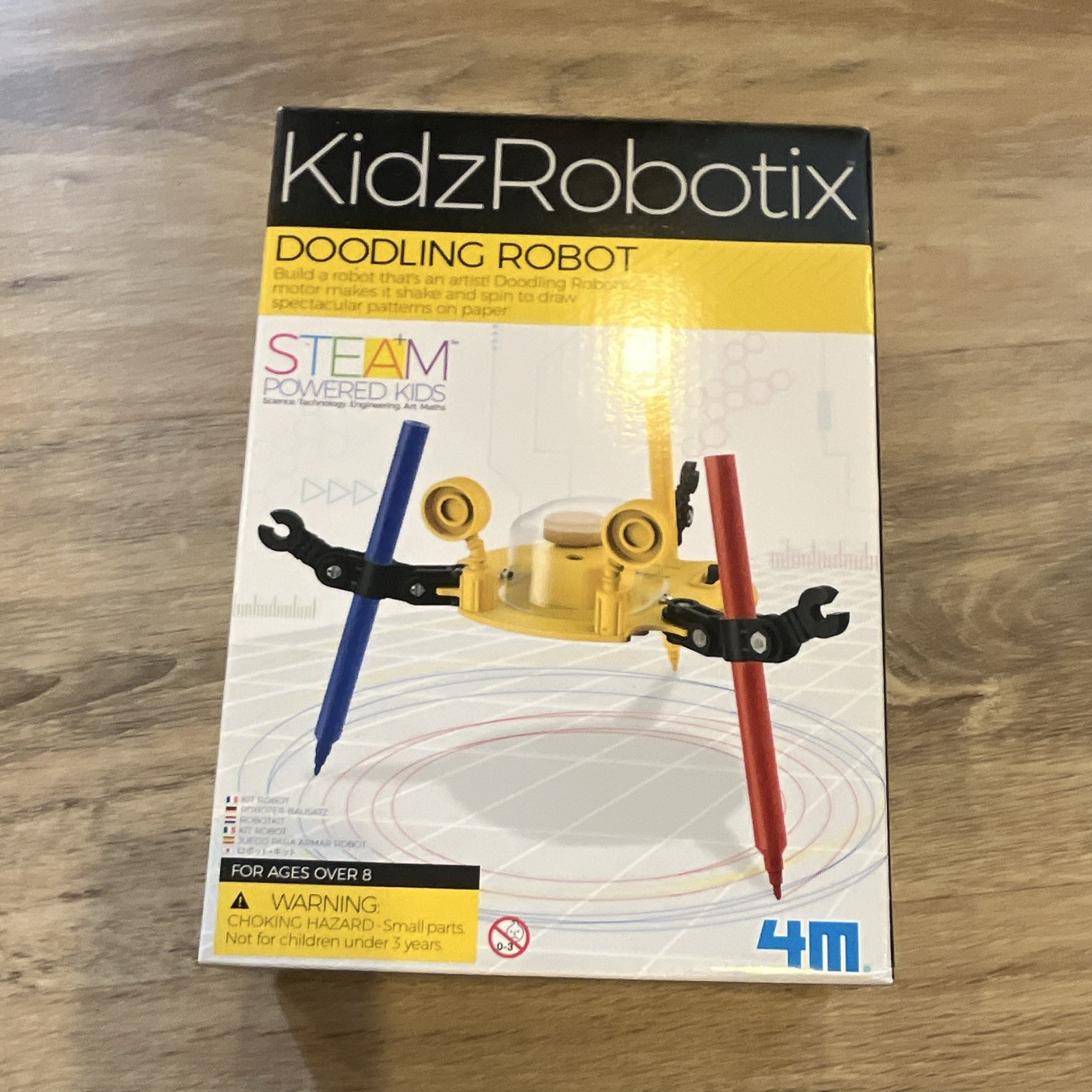 4M KidzRobotix Doodling Robot STEM Electronics Kit, Ages 8+, 2018