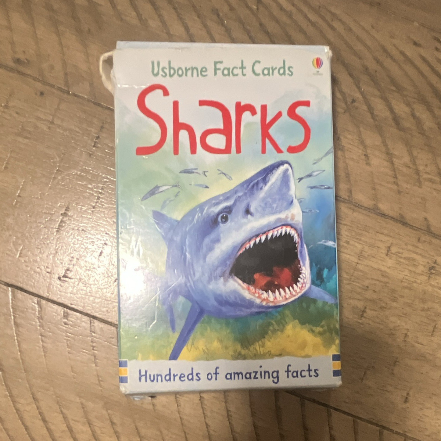 Usborne Fact Cards Sharks Educational Card Box Set, Multicolor, Ages 8-11 Kids