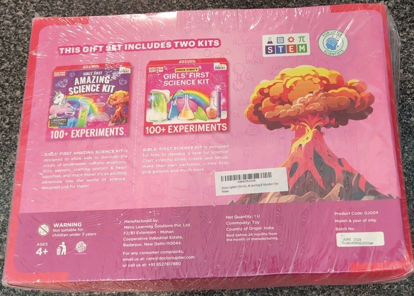 Doctor Jupiter Girls’ First Science Gift Set for Ages 4+ | Set of Girls’ First