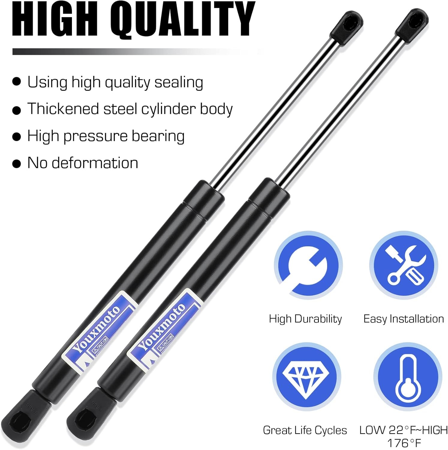 Rear Trunk Struts Lift Support Shocks Fit for Dodge Challenger 2008-2018, Strut
