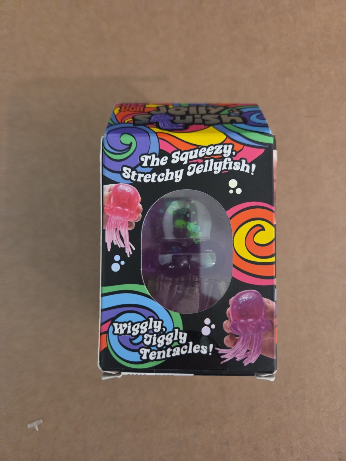 NeeDoh Purple JELLY SQUISH Sparkle Jellyfish Squishy Nee Doh 100% Authentic