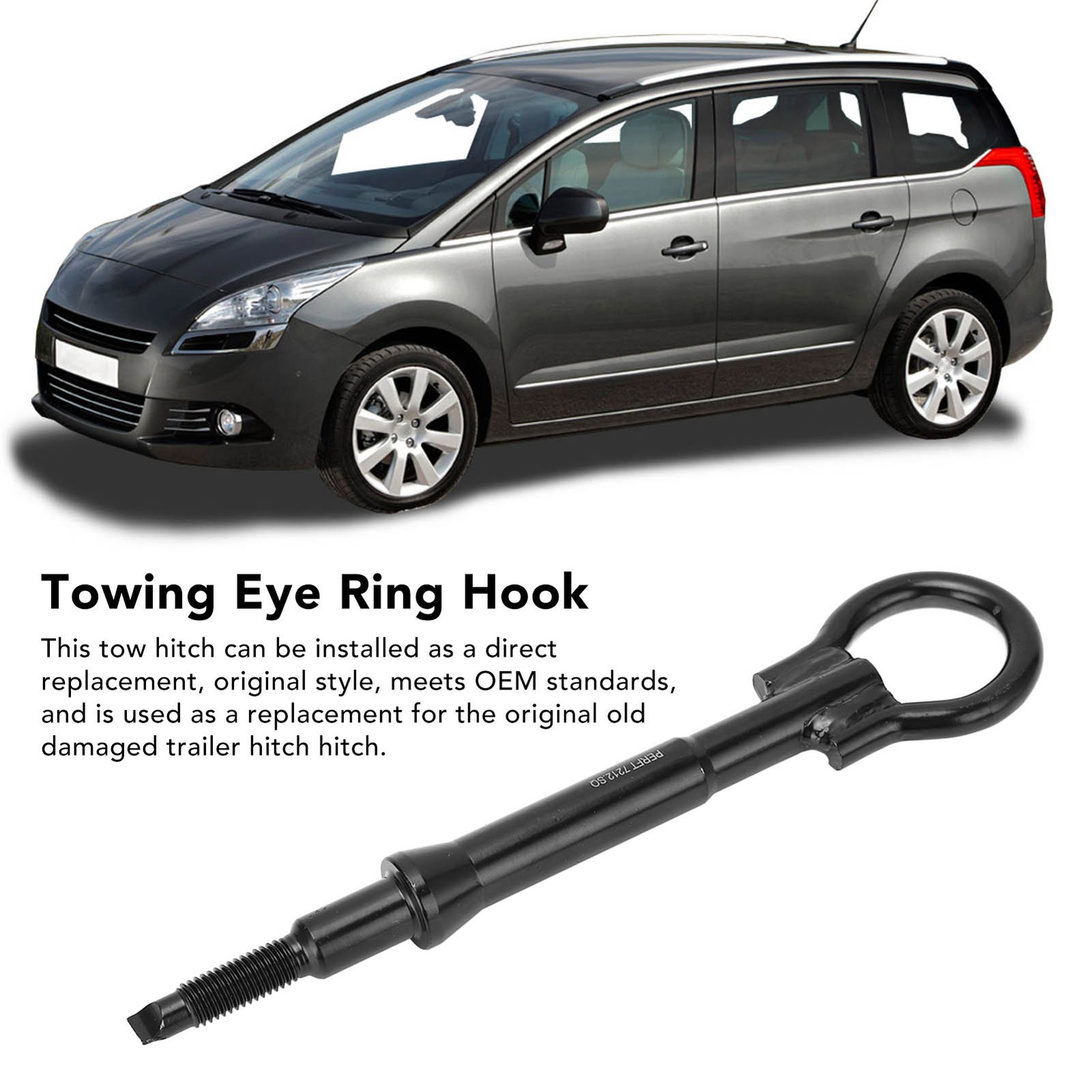 Forged Steel Towing Eye Ring Hook For Car Tow Suitable For C3 C4 C5