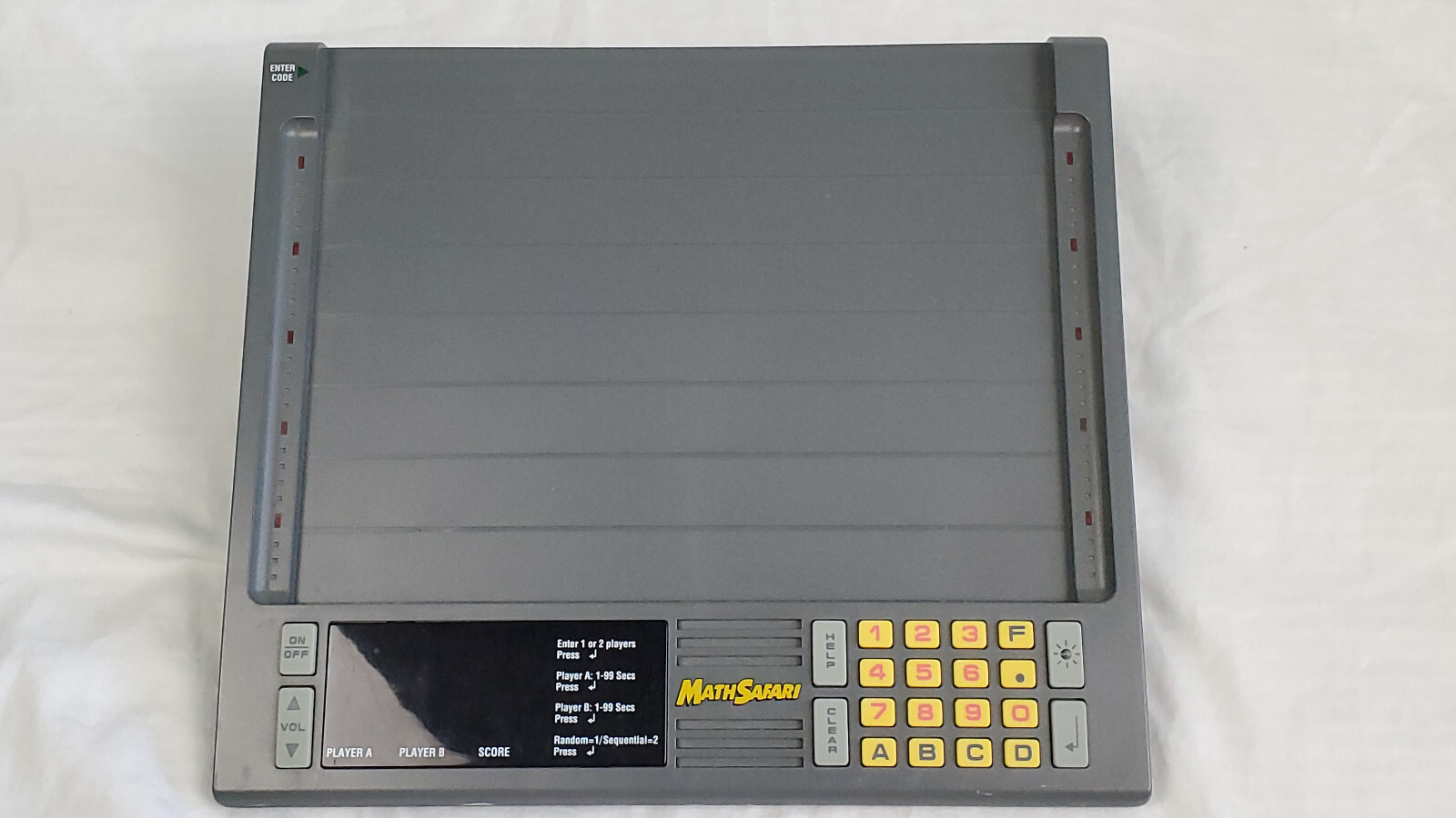 Math Safari Educational Insights Model EI-8400U Learning System w/Cards VINTAGE