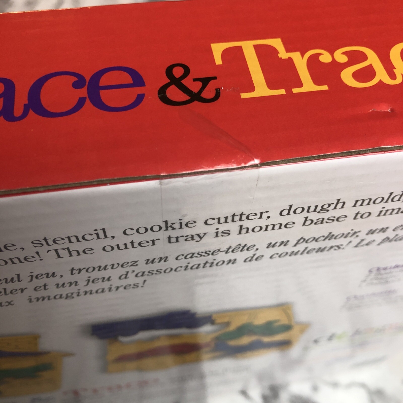 Discovery Toys Place & Trace Puzzle Stencil Shapes Set Educational Model 1987