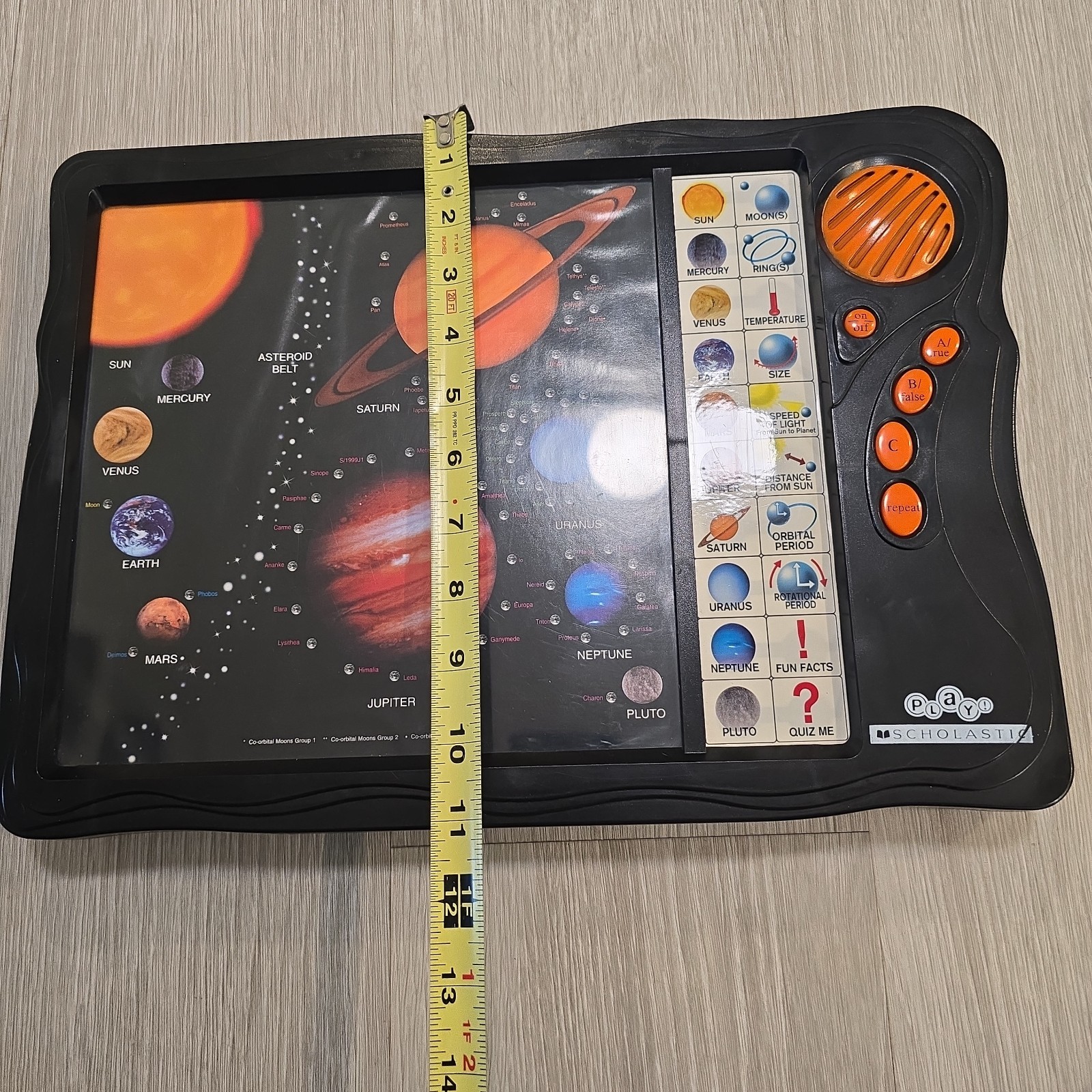 VTG Play Scholastic Solar System Planets Learning Tablet 90s Educational RARE