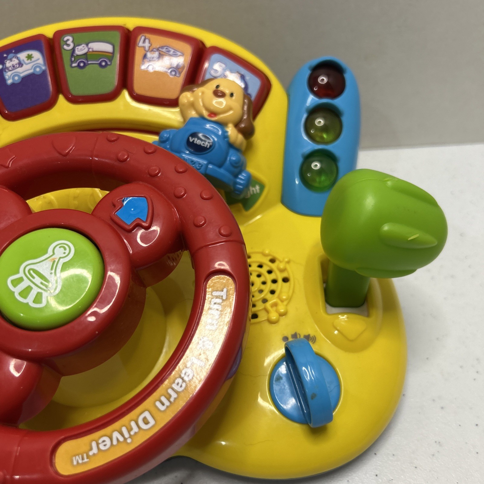 VTech Turn & Learn Driver Interactive Red and Yellow Dashboard Numbers Sings Toy