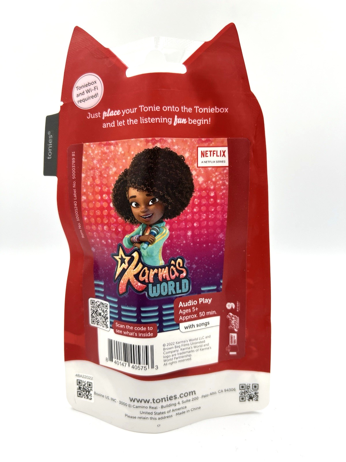 Tonies Karma’s World Audio Play Figurine Character Factory Sealed