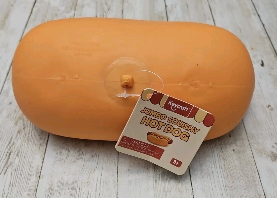 New Jumbo Squishy Hot Dog Squeezy Keycraft Rare Viral TikTok Sold Out