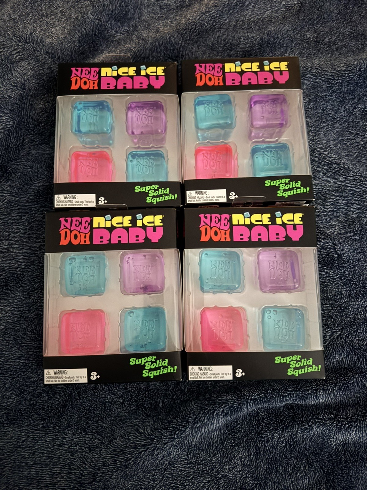 Lot of 4 – BRAND NEW ~ SEALED Needoh Nice Ice Baby Bundles (Mini Nice Cubes)