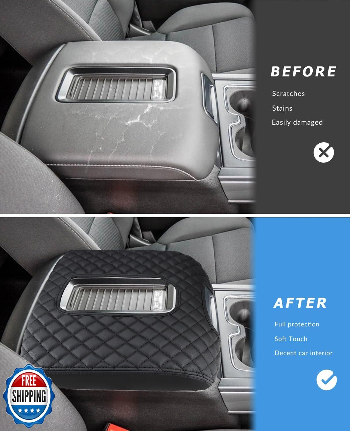 INTGET Center Console Armrest Cover for Chevy Silverado and GMC Sierra Access