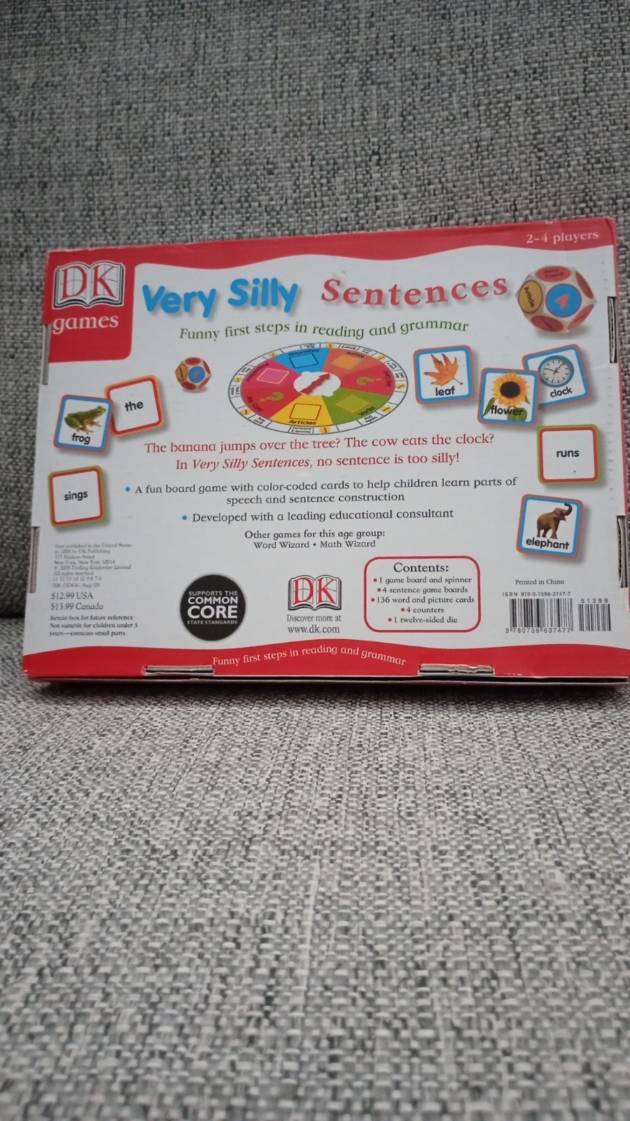 Very Silly Sentences Board Game First Steps Reading Grammar